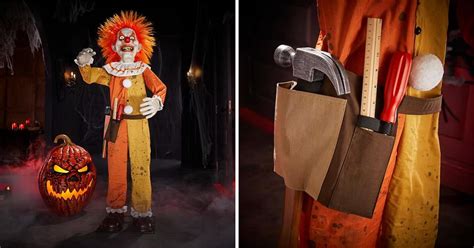 home depot electrical box halloween|evil clown handyman halloween.